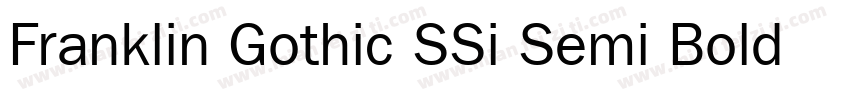 Franklin Gothic SSi Semi Bold Itali字体转换